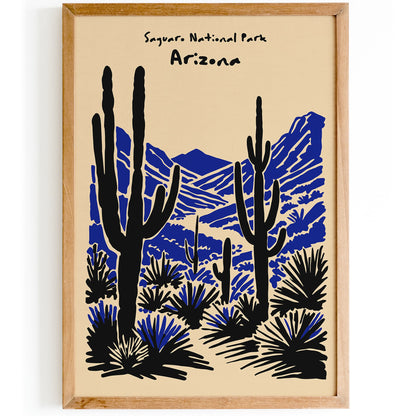 Saguaro National Park Arizona Tuscon Poster