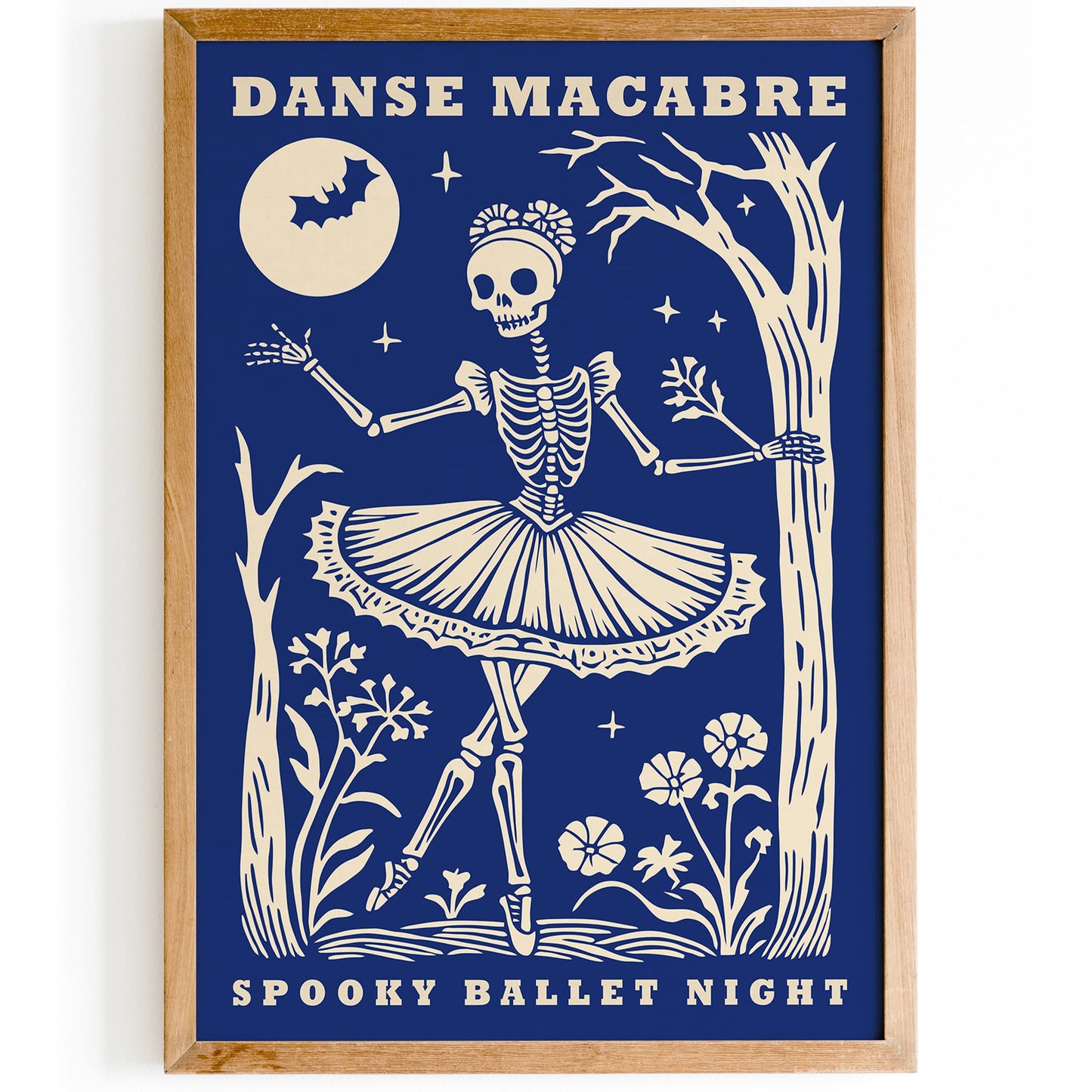Danse Macabre Spooky Ballet Night Poster