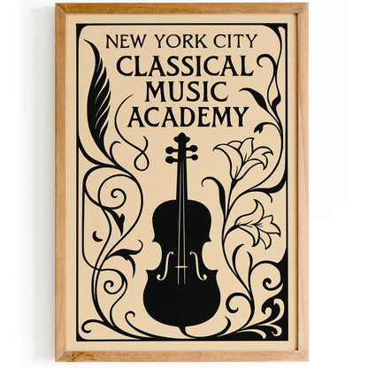 NYC Classical Music Academy Art Poster