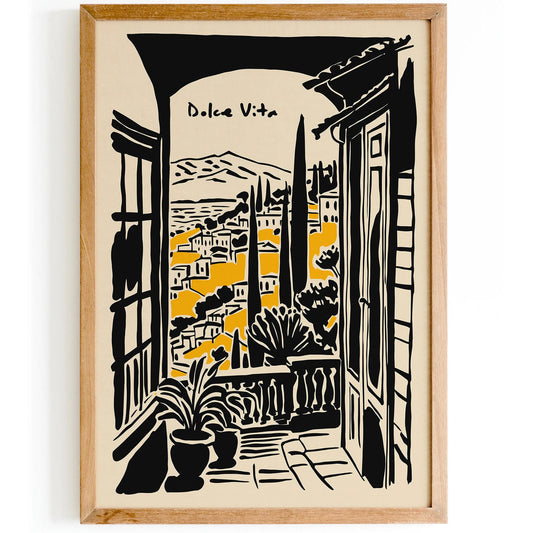 Dolce Vita Italian Scenic Art Print 2025