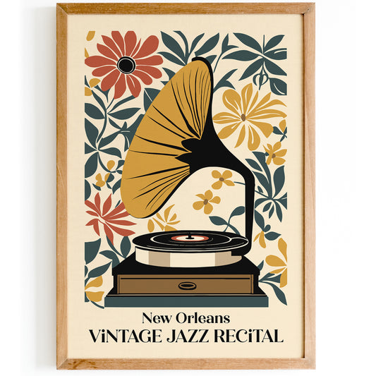 Vintage Jazz Recital NOLA Poster