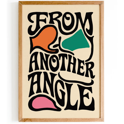 Another Angle Typography Print