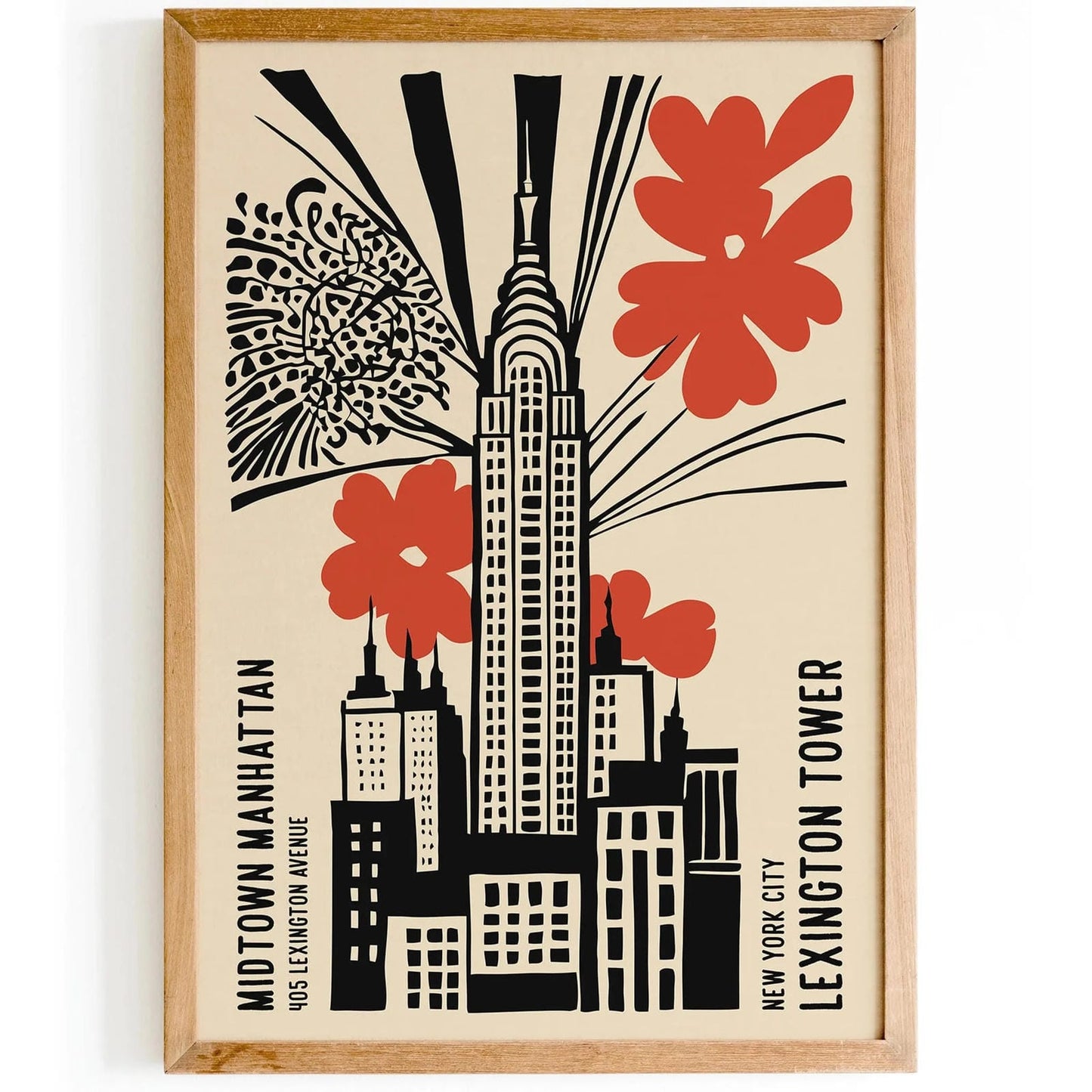 Lexington Tower NYC Manhattan Travel Poster