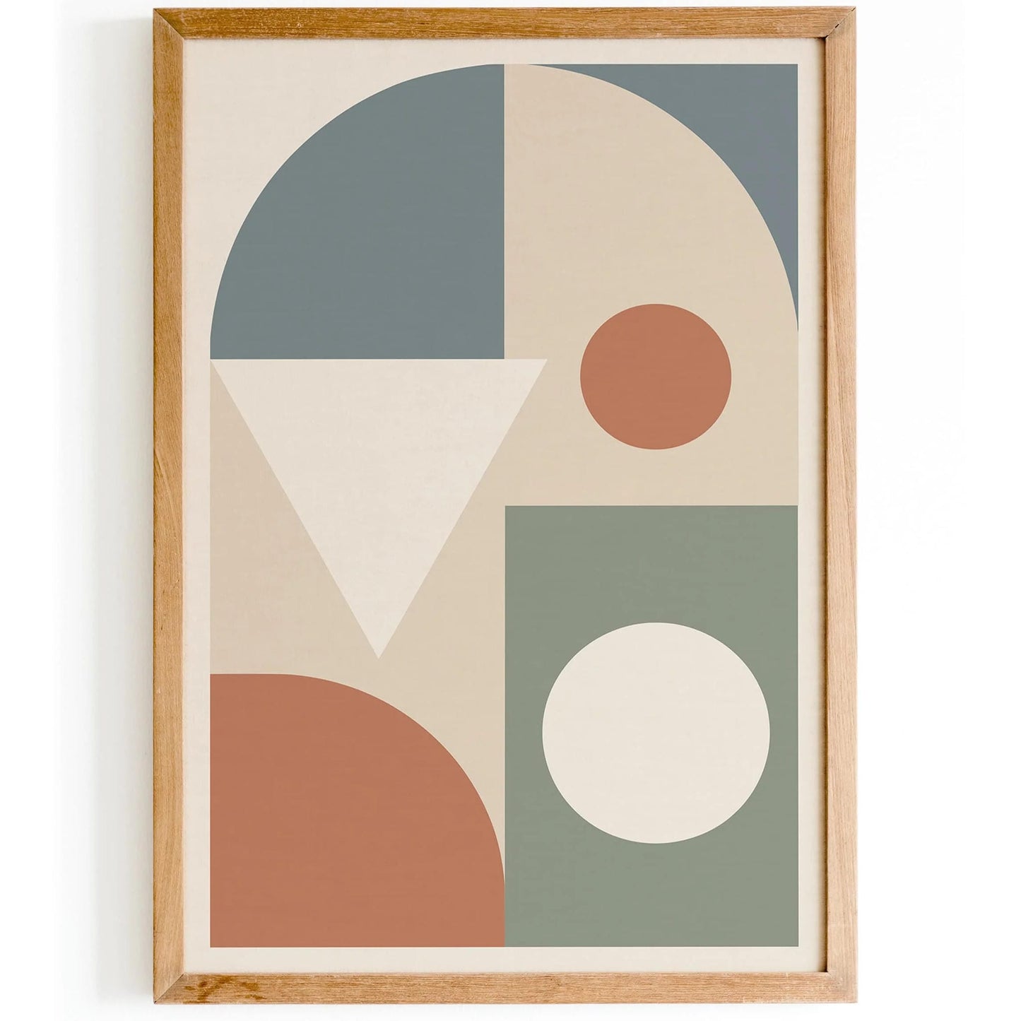 Soft Colors, Bold & Simple Shapes Print