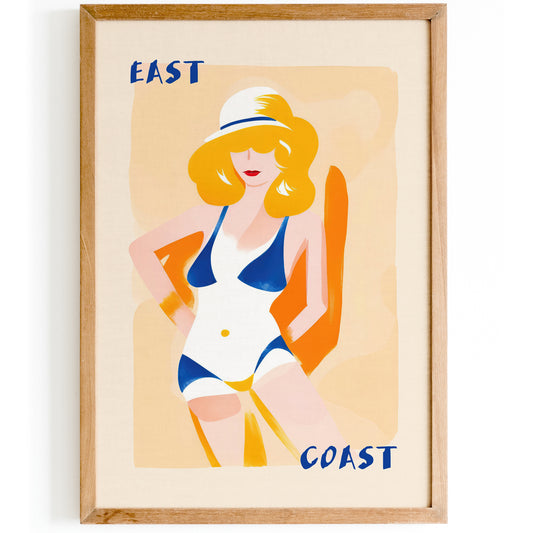 East Coast Beach Summer Poster