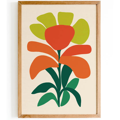 Bold Abstract Flower Poster