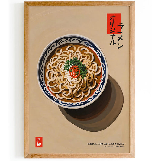 Original Japanese Ramen Noodles Poster