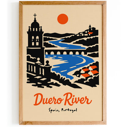 Duero River Spain Portugal Travel Poster