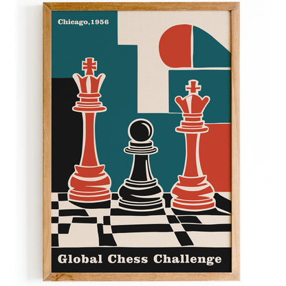Global Chess Challenge Chicago Poster