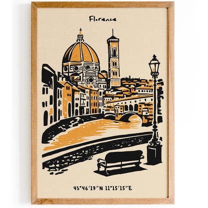 Florence Italy Poster – Cityscape Wall Art