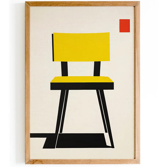 Minimalist Bauhaus Chair Poster