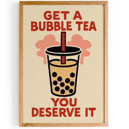 Bubble Tea Poster Print
