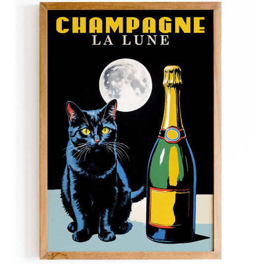 Champagne La Lune Print