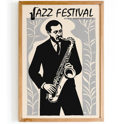 Jazz Festival Music Wall Art