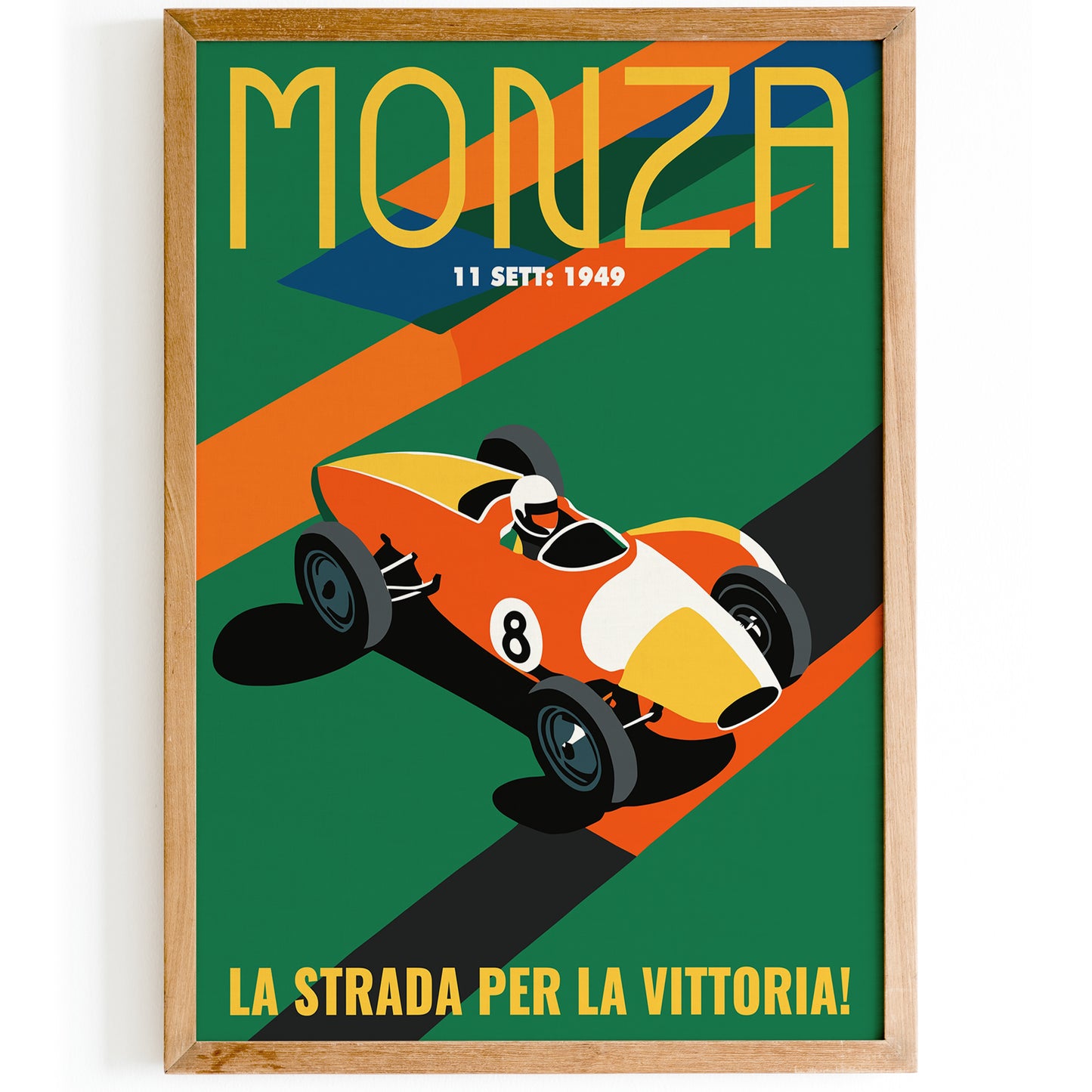 Monza 1949 Vintage Racetrack Poster
