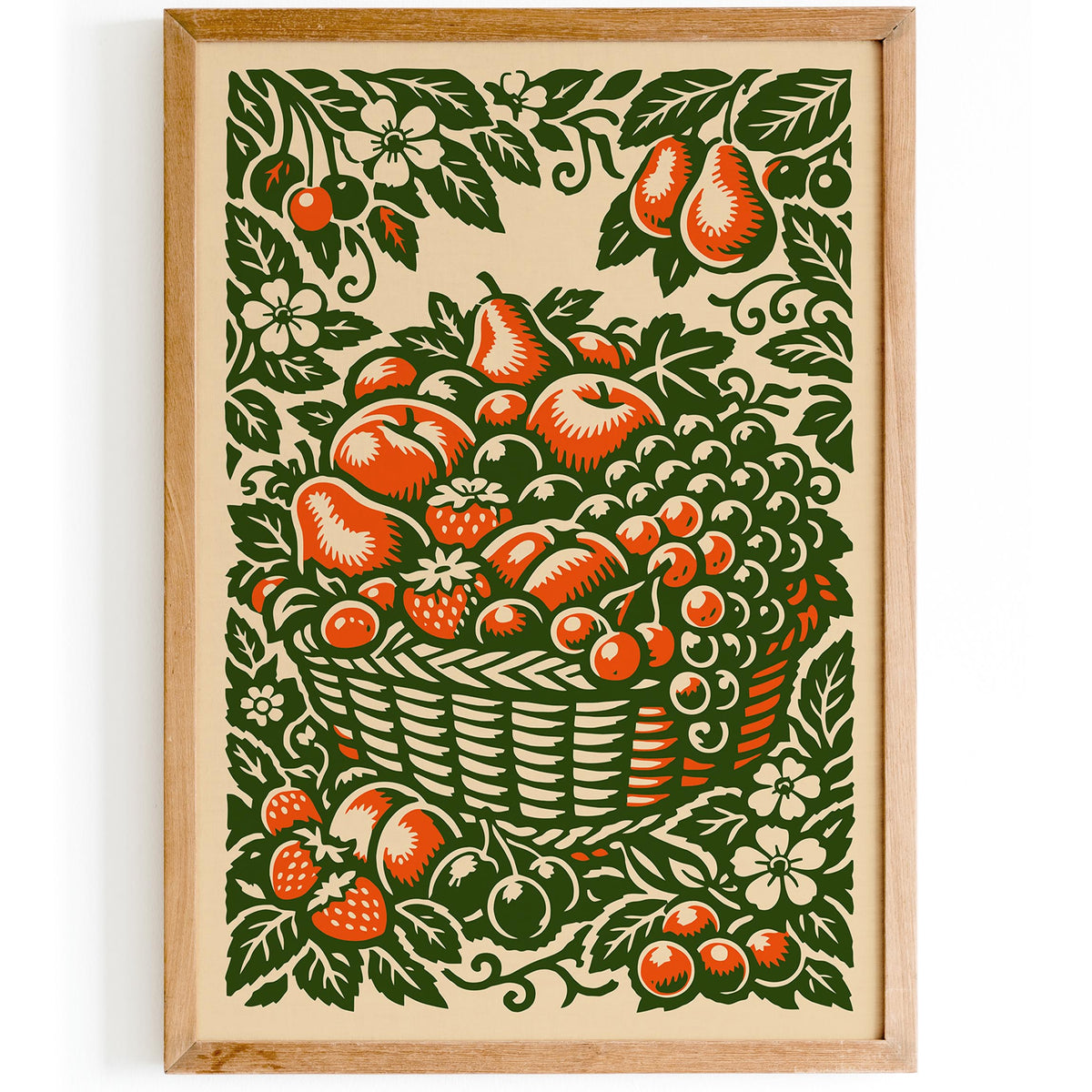 Vintage Bowl of Fruit Poster
