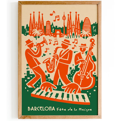Barcelona Fete de la Musique Poster