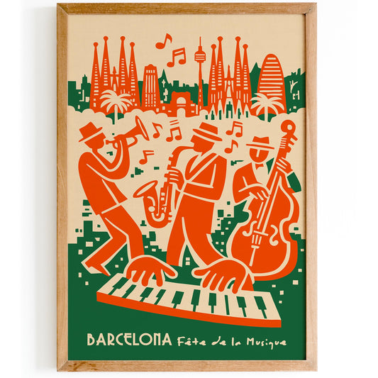 Barcelona Fete de la Musique Poster