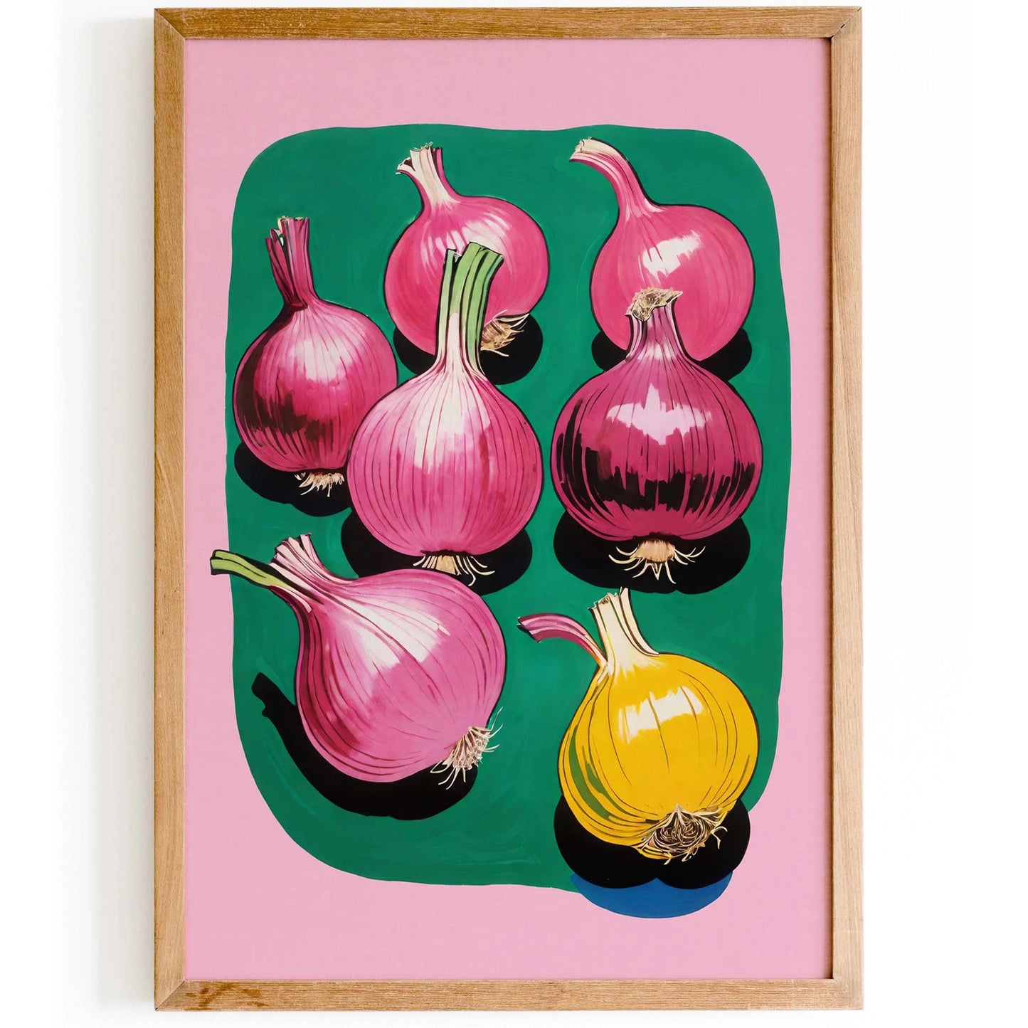 Pink & Yellow Onions – Art Print