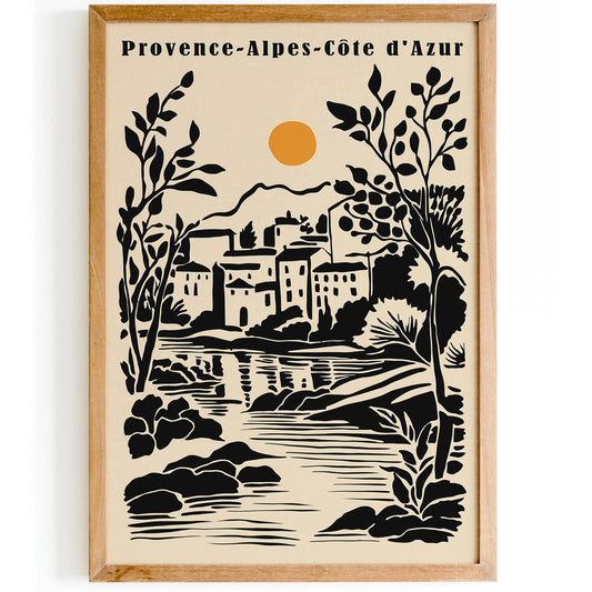 Provence Alpes Cote d Azur Poster
