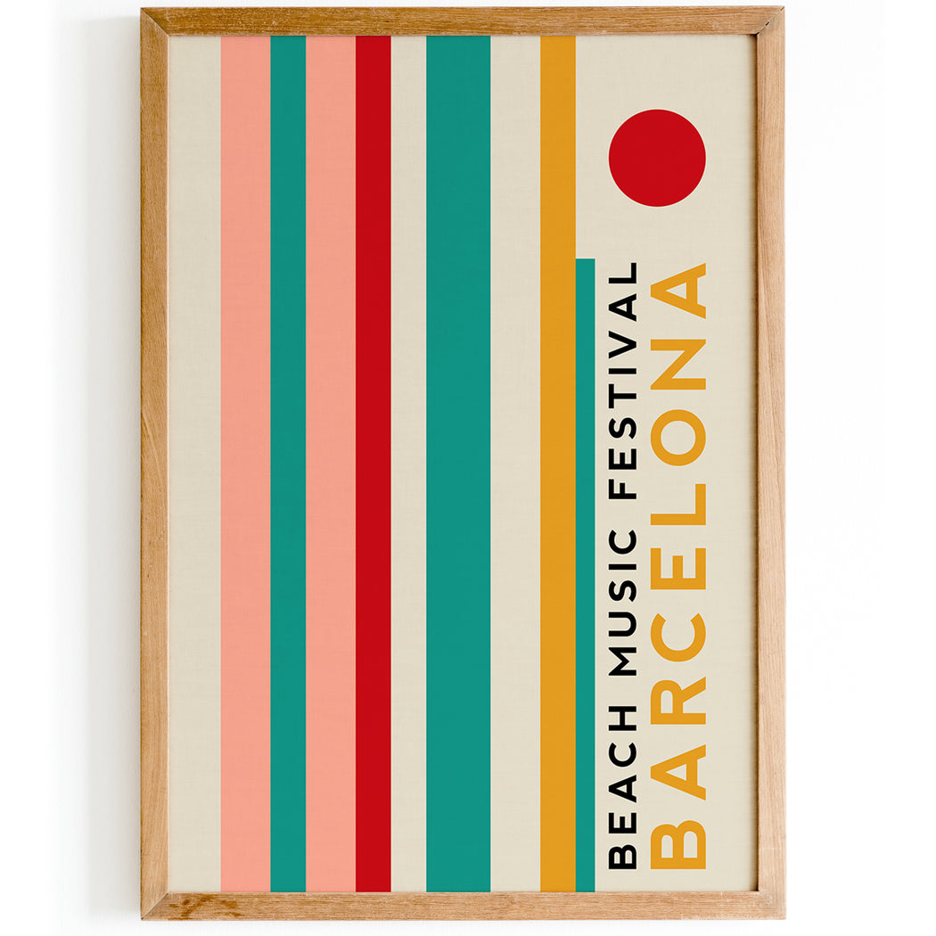 Barcelona Beach Music Festival Poster
