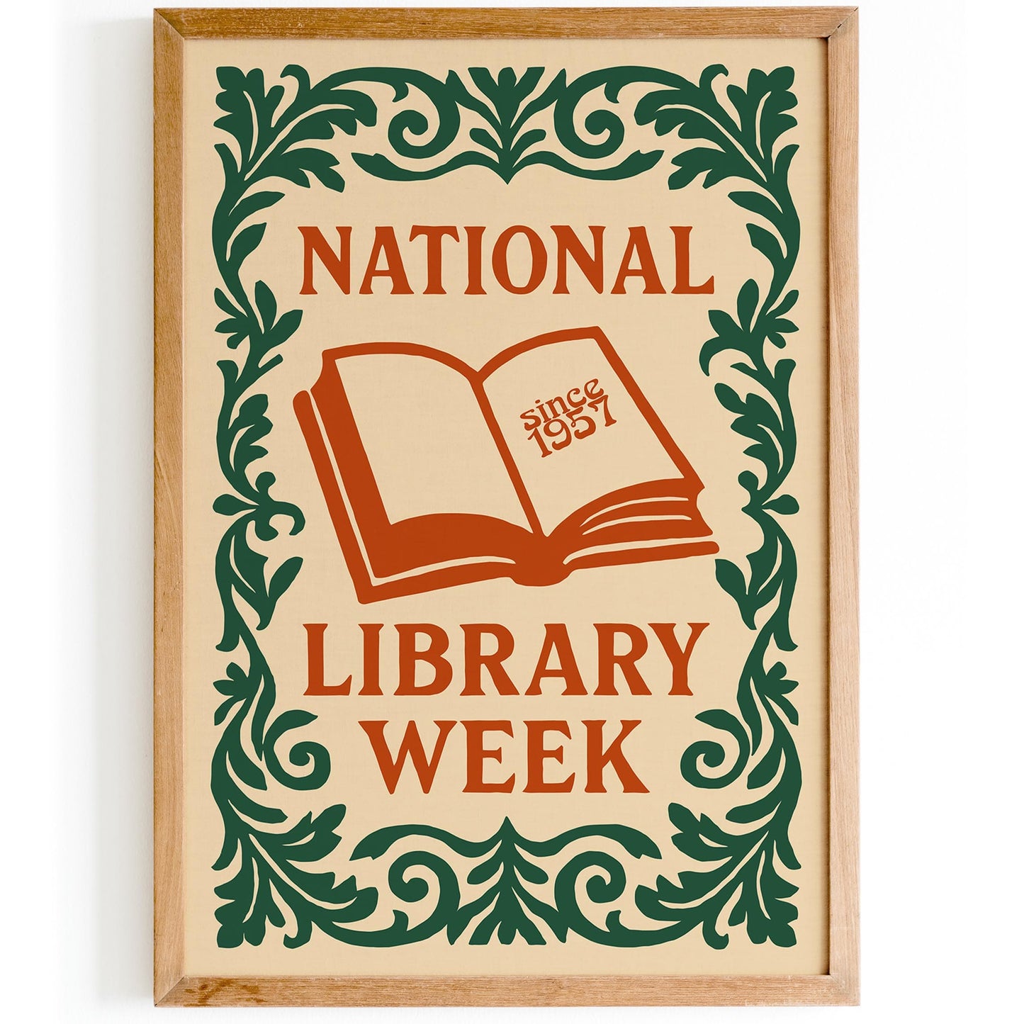National Library Week Vintage Poster
