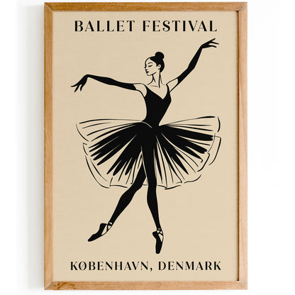 Ballet Festival Copenhagen Denmark Poster