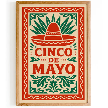 Mexican Decor Poster - Cinco de Mayo Print