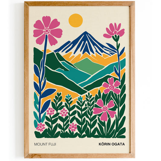 Mount Fuji Korin Ogata Travel Print