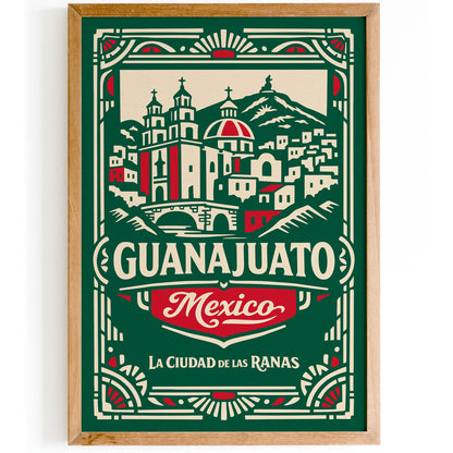 Guanajuato Mexico Cityscape Wall Art Poster Print
