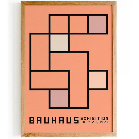 Bauhaus Peach Fuzz Poster