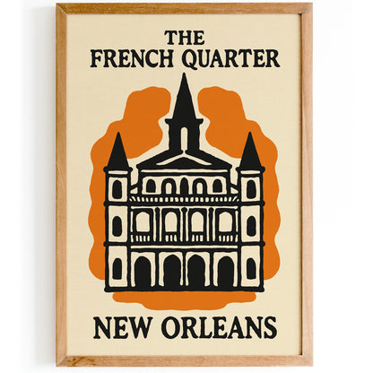 French Quarter Travel Poster