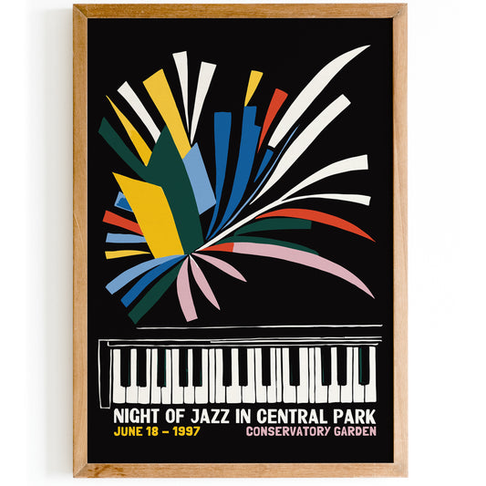 Night of Jazz 1997 Retro Poster
