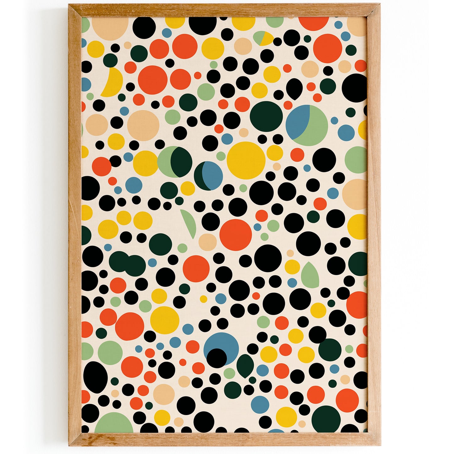 MCM Abstract Dots Art Print