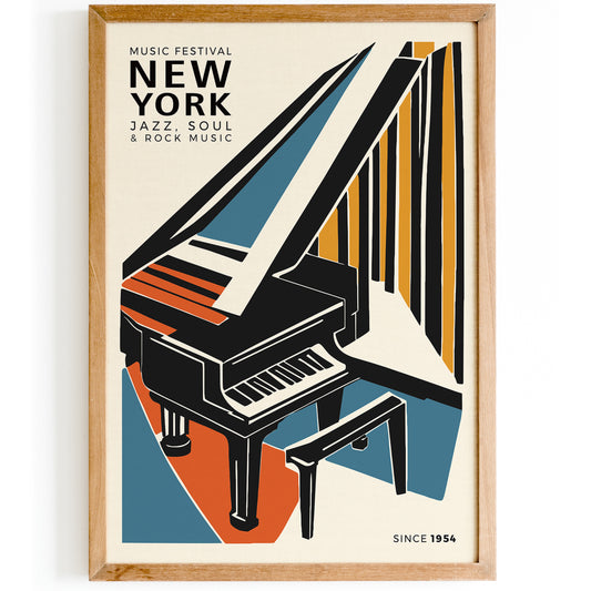New York Music Festival Wall Art 2024 Collection
