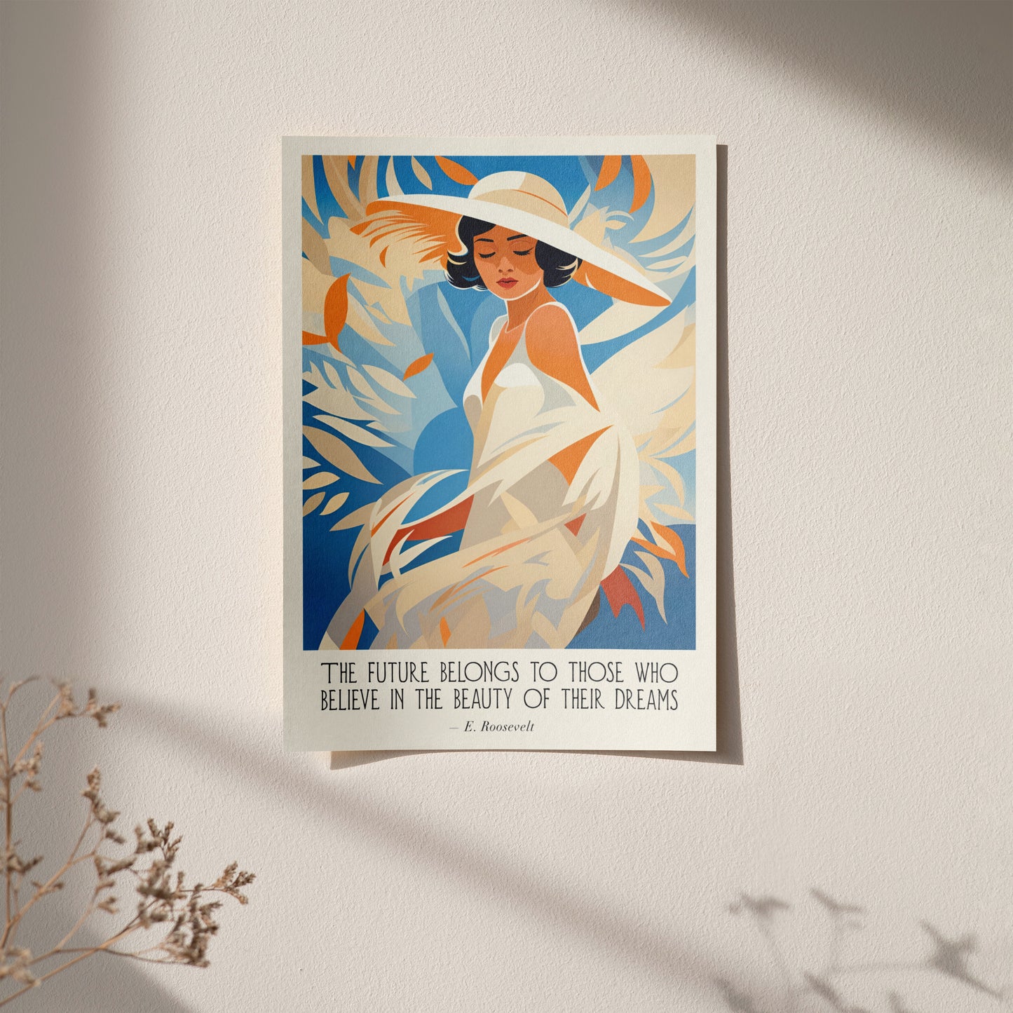 Roosevelt Quote Woman Poster