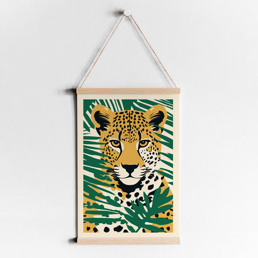 Jungle Retro Cheetah Poster