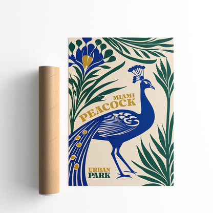 Peacock Florida Poster