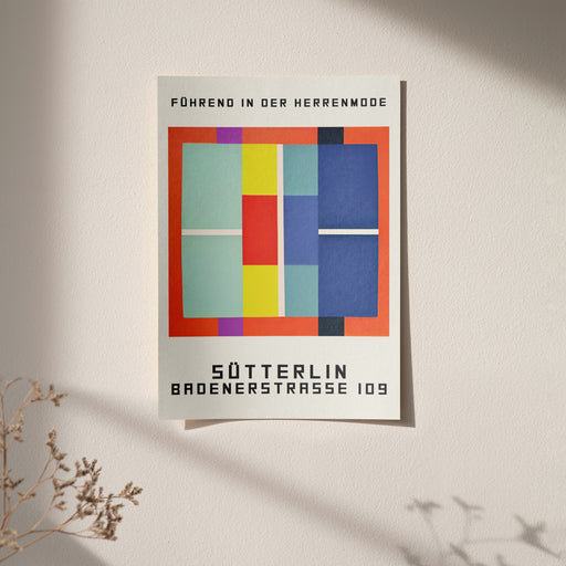Retro Geometric Bauhaus Poster