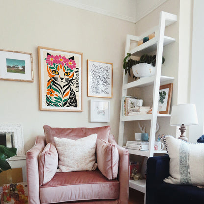 Ciao Bella Cute Cat Poster