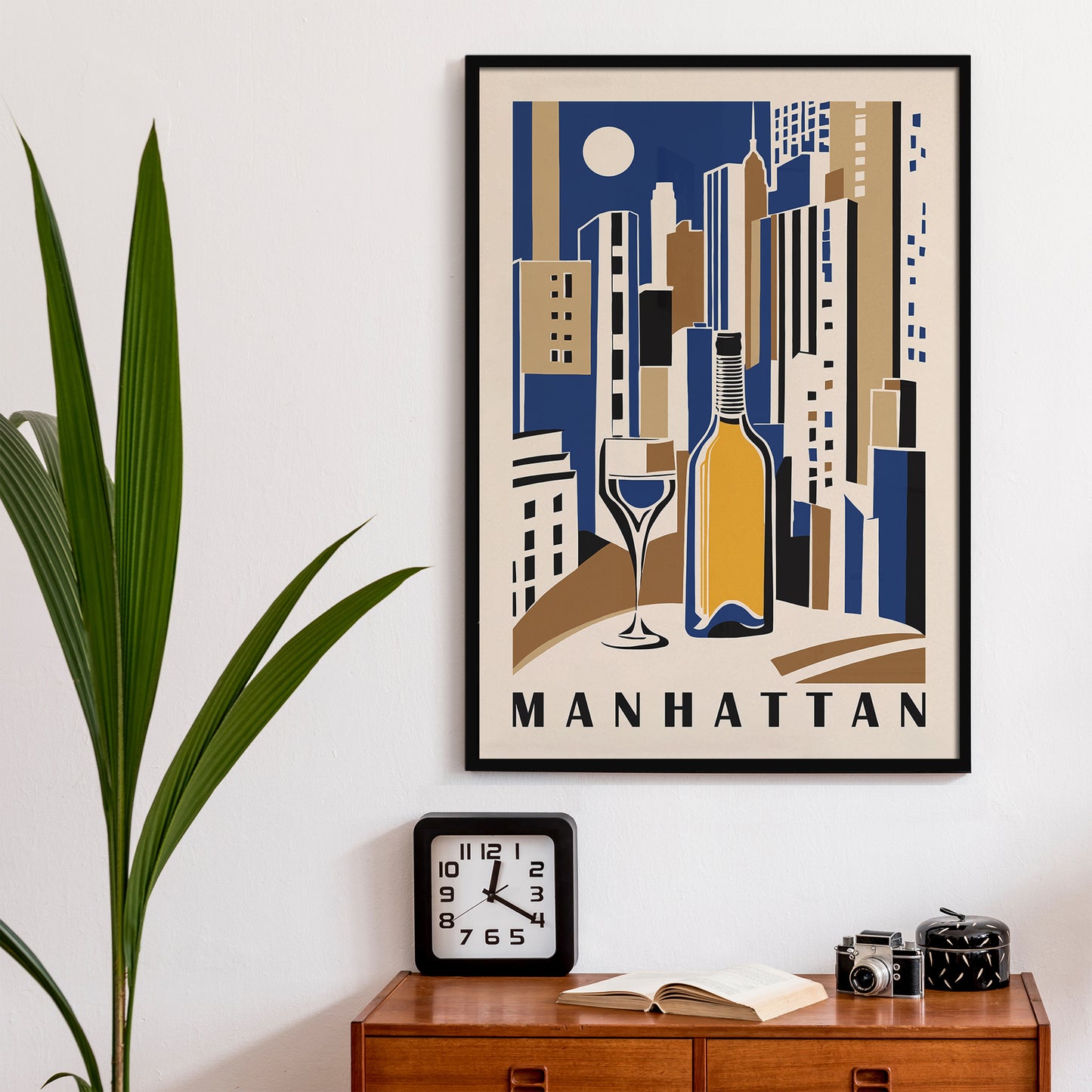 Manhattan NYC Kitchen Poster