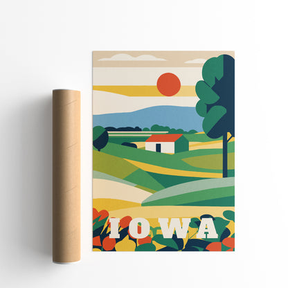 Iowa Travel Poster