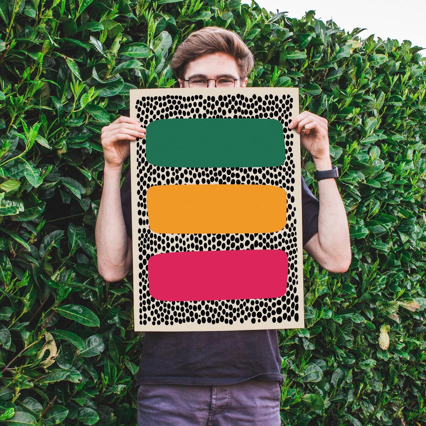 Mid Century Modern Colorful Art Print