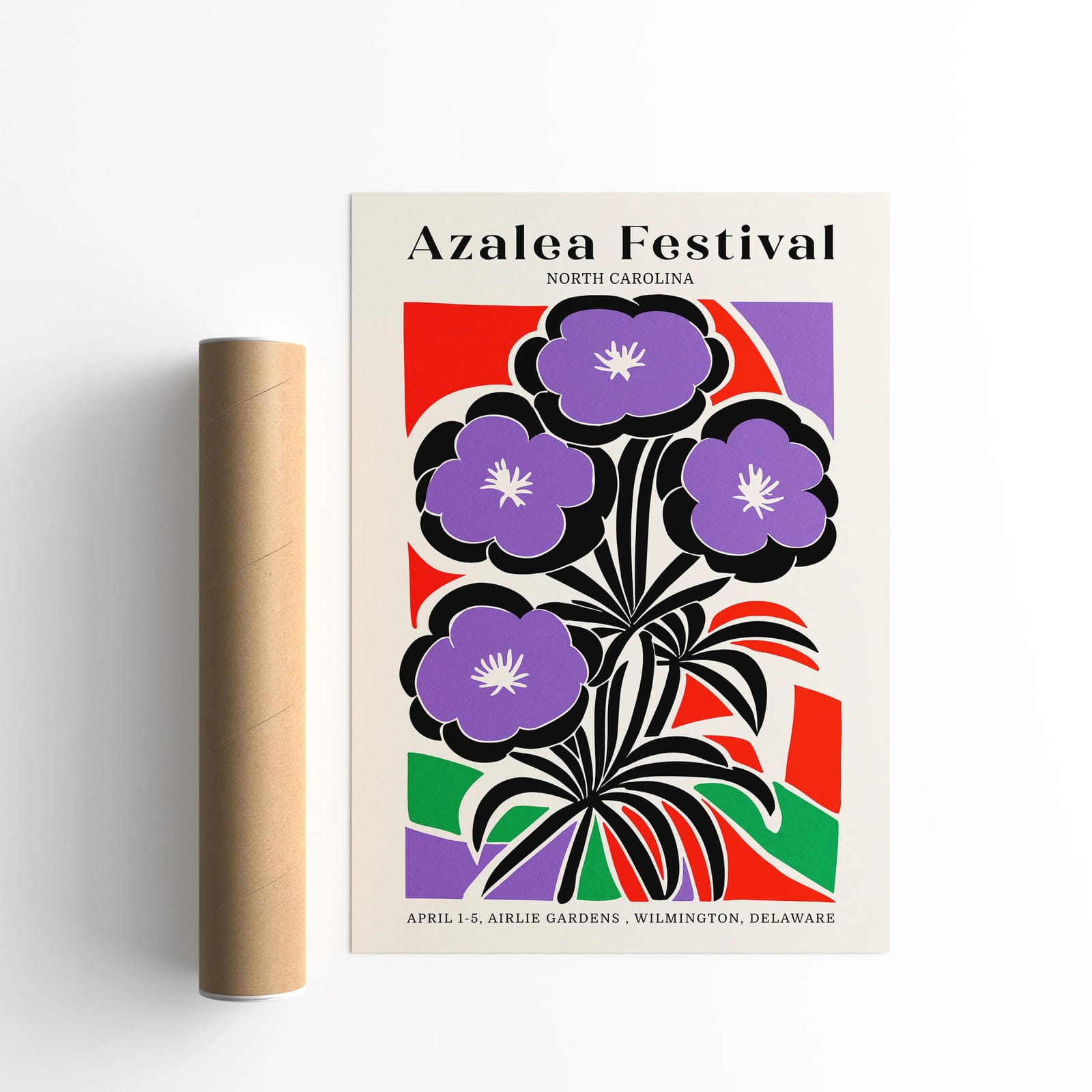 Azalea Flower Festival, North Carolina Poster — HypeSheriff Europe
