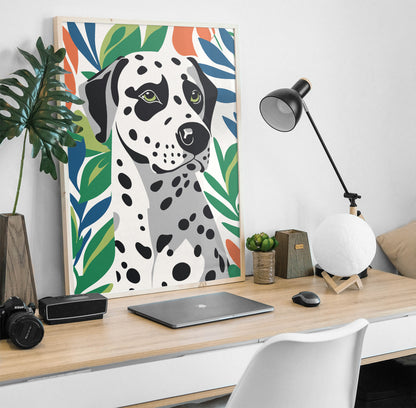 Dalmatian Dog Art Print Kids Room Wall Art