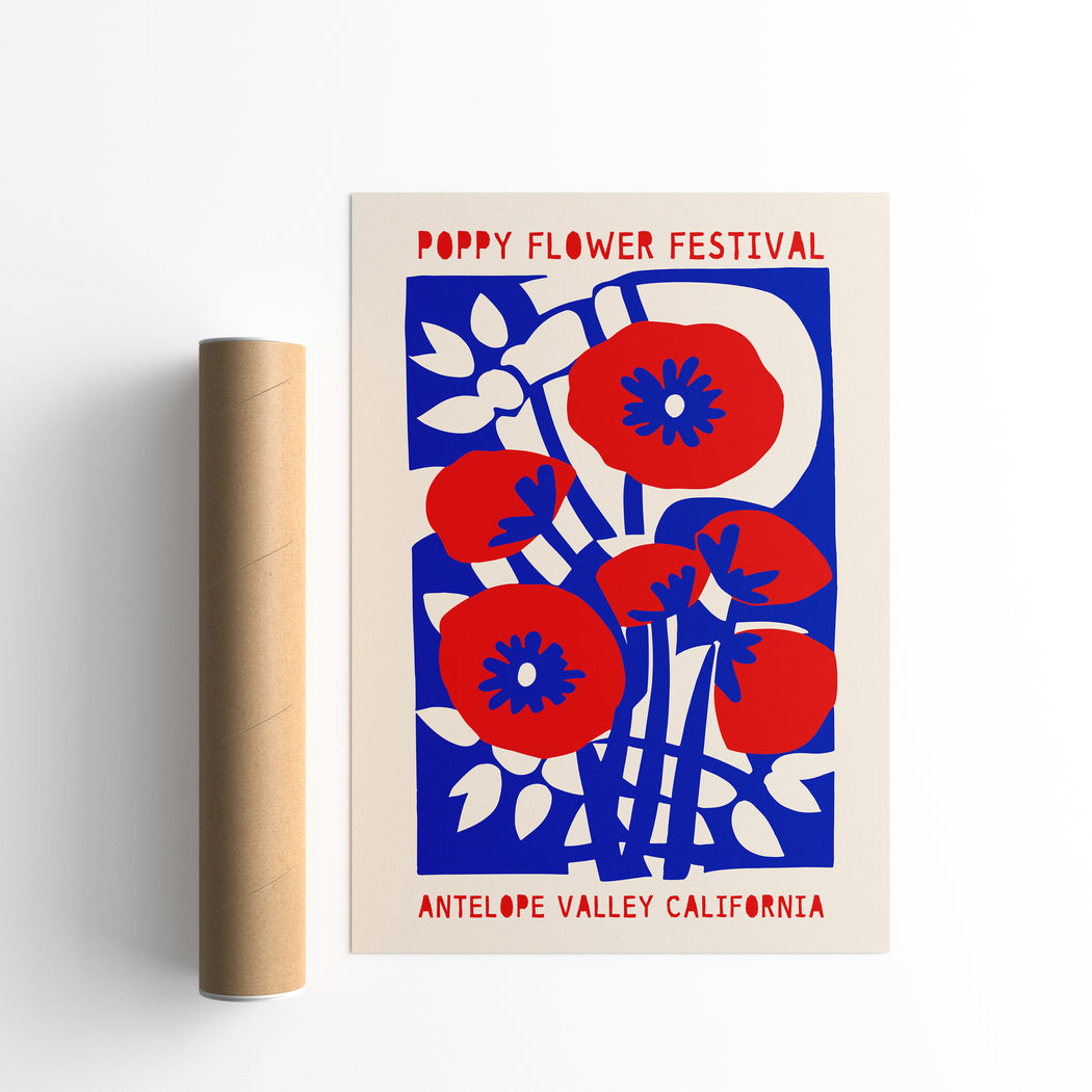 Poppy Flower Festival Poster