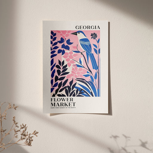 Georgia Flower Market Poster