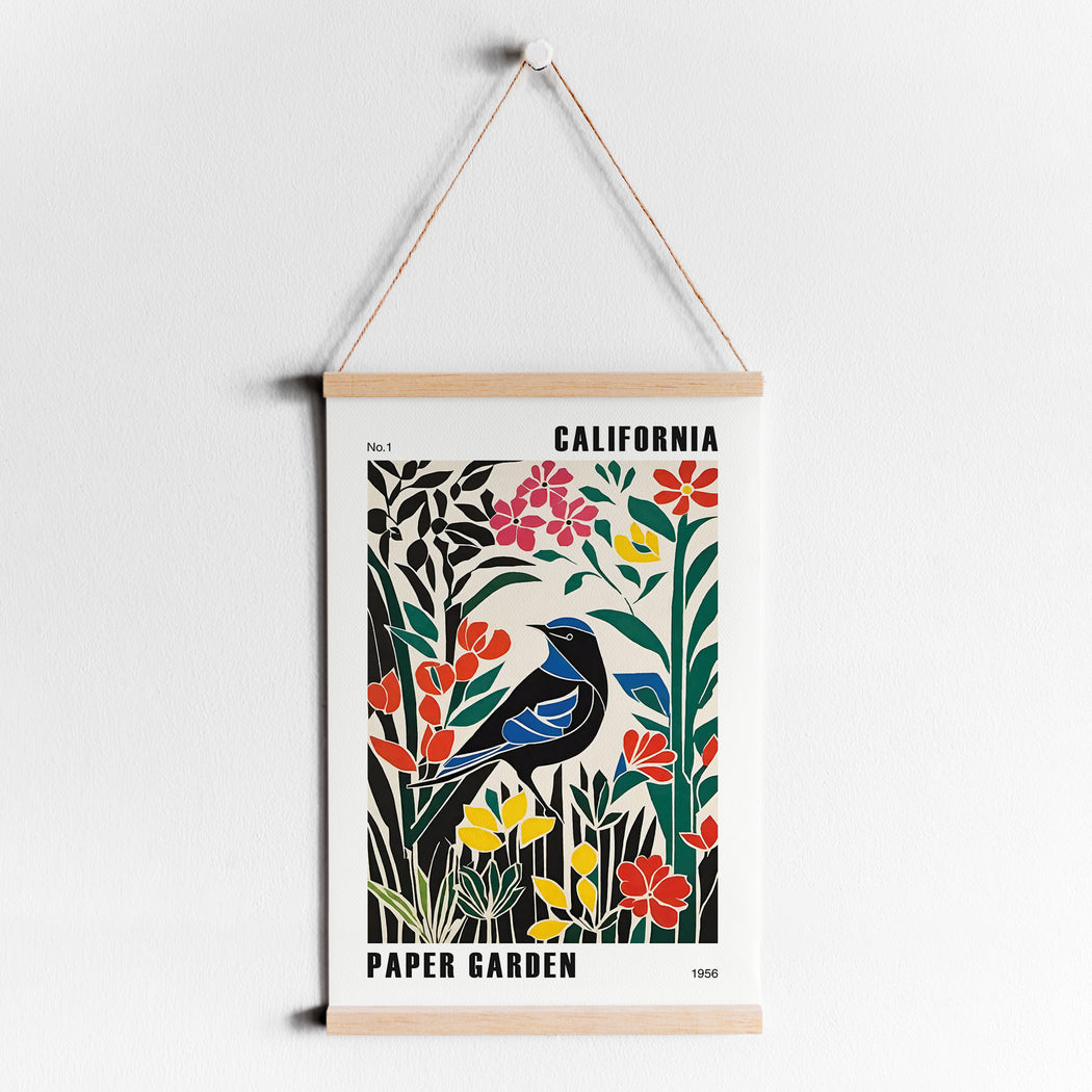 California Paper Garden Poster