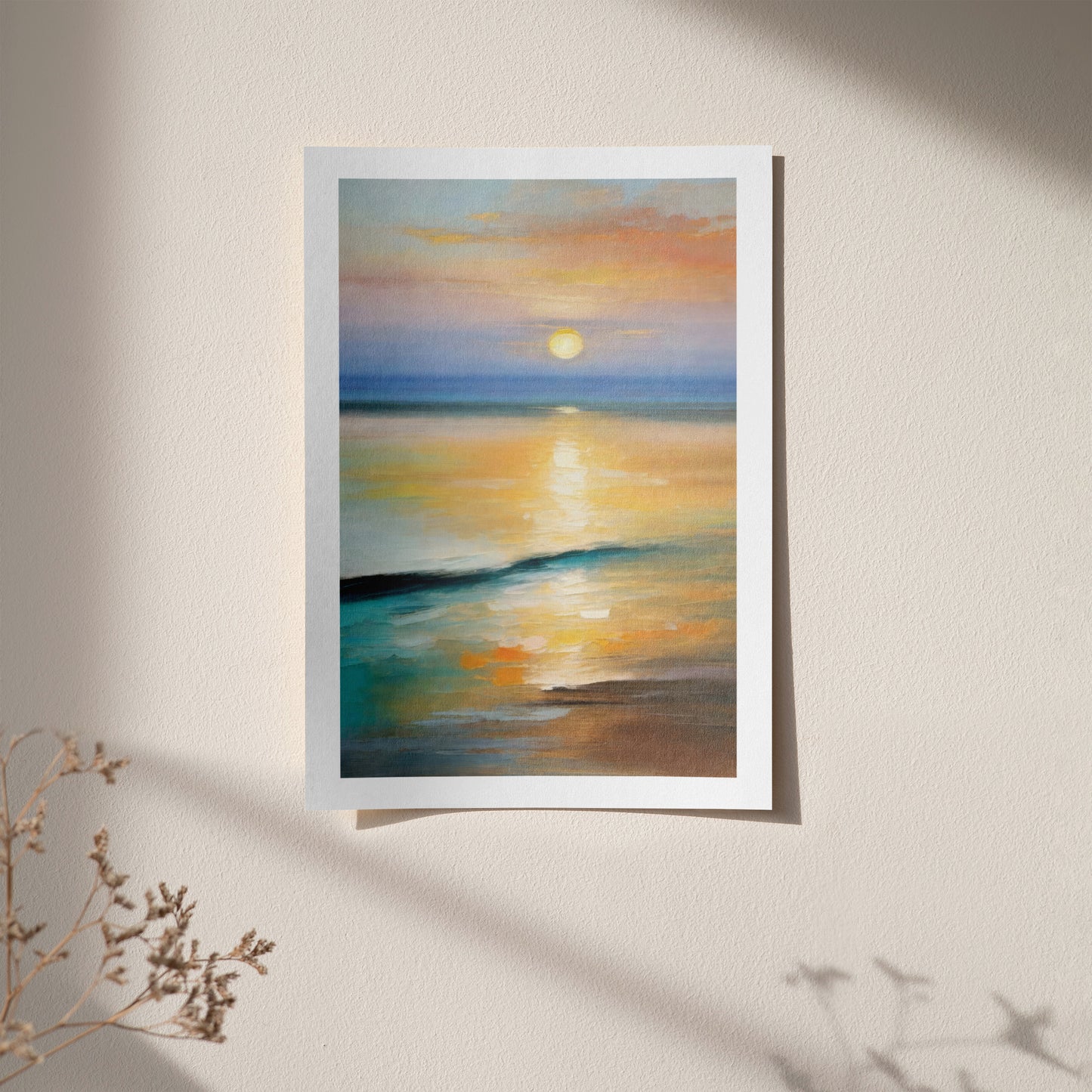 Sunset Cozy Painting Print