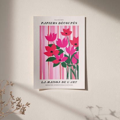 Pink Papiers Decoupes Poster